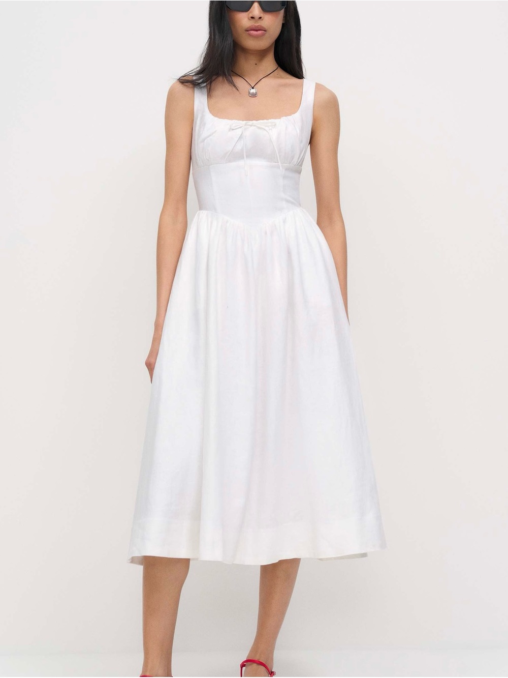 Reformation Balia Linen Dress